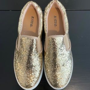 Sparkly Golden Flats!!!